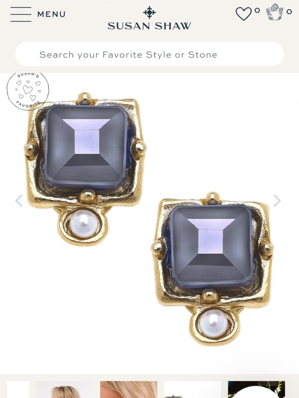 Susan Shaw  authentic London Studs